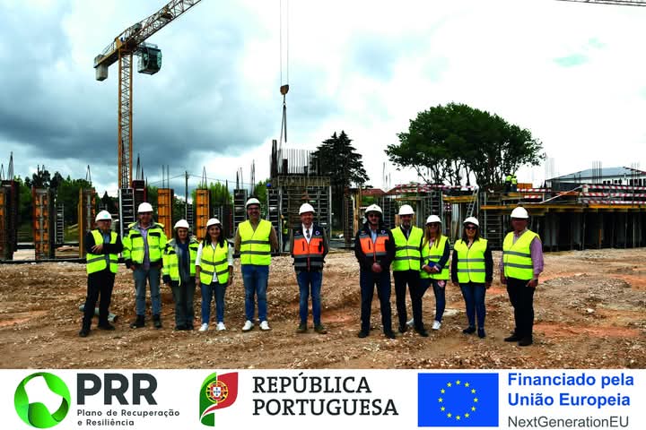 Obra da EB 2,3/S Pedro Ferreiro em Ferreira do Zêzere avança a bom ritmo com investimento de 13 milhões de euros