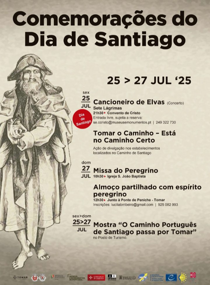Tomar assinala Dia de Santiago com várias iniciativas de 25 a 27 de julho