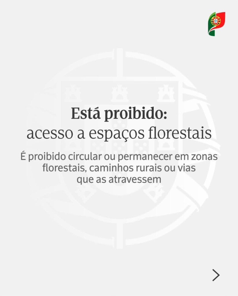 Situação de Alerta em todo o território continental desde a meia noite e até quinta-feira |
