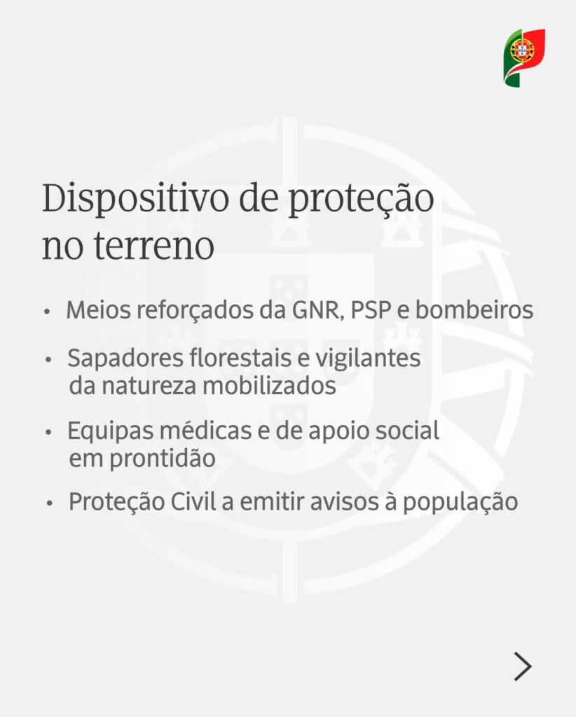 Situação de Alerta em todo o território continental desde a meia noite e até quinta-feira |