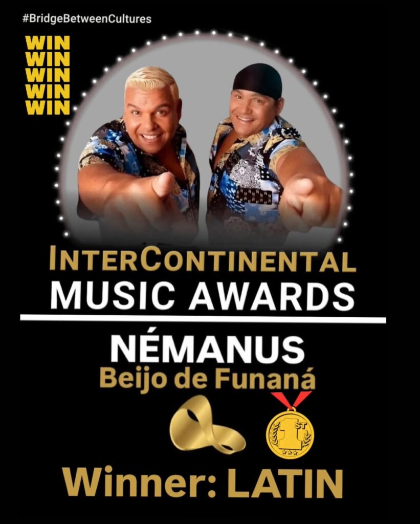 Némanus conquistam prémio internacional nos Intercontinental Music Awards 2025 com “Beijo de Funaná” Némanus conquistam prémio internacional nos Intercontinental Music Awards 2025 com “Beijo de Funaná”
