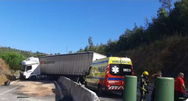 IP3 está cortado no sentido Viseu-Coimbra, depois da saída do IC6 devido a despiste de camião