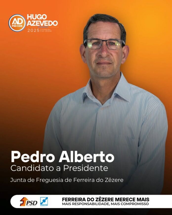 Pedro Alberto é o candidato da AD à Presidência da Junta de Freguesia de Ferreira do Zêzere