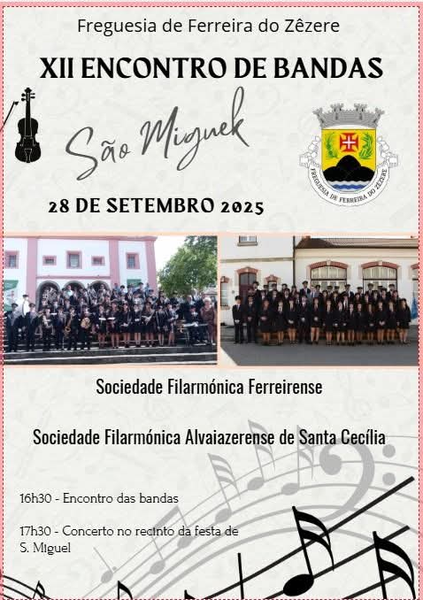 Sociedade Filarmónica Alvaiazerense vai estar no XII Encontro de Bandas em Ferreira do Zêzere Sociedade Filarmónica Alvaiazerense vai estar no XII Encontro de Bandas em Ferreira do Zêzere