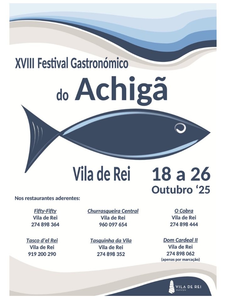 Vila de Rei destaca-se pelo 18.º Festival Gastronómico do Achigã