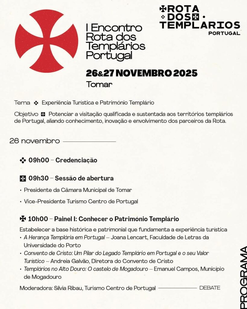 Biblioteca Municipal de Tomar recebe o I Encontro da Rota dos Templários