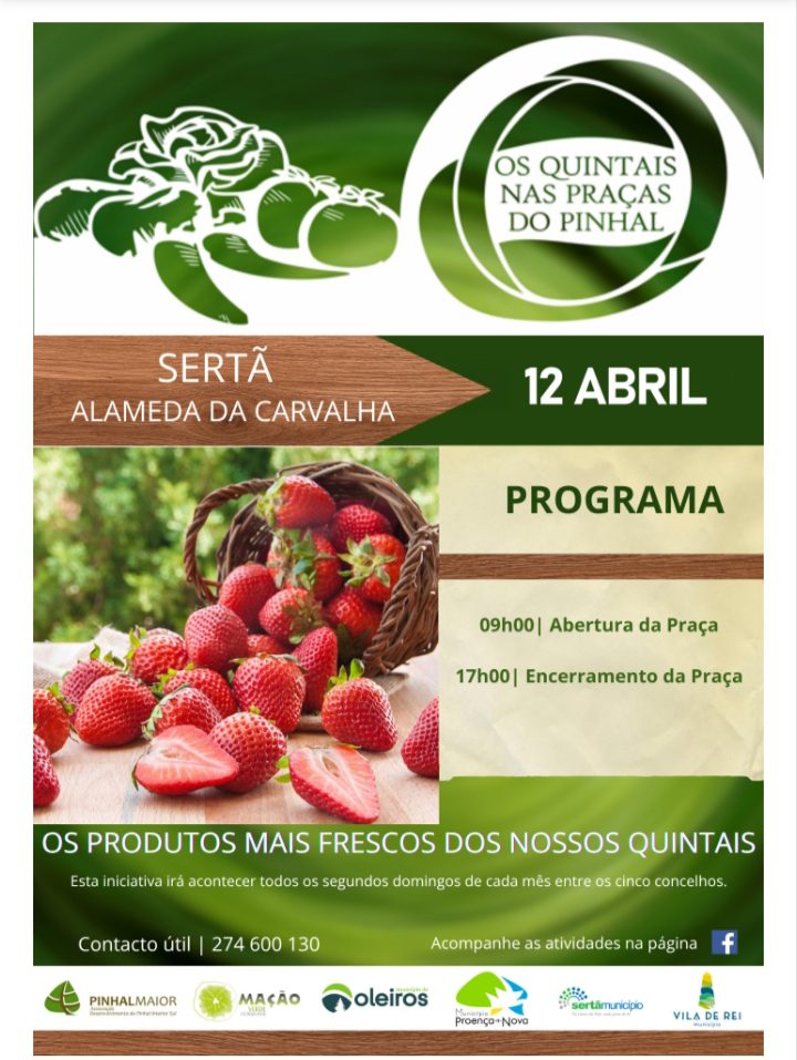 Sertã recebe mercado “Quintais das Praças do Pinhal” este domingo Sertã recebe mercado “Quintais das Praças do Pinhal” este domingo