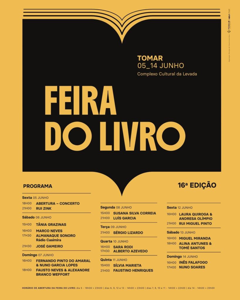 Feira do Livro de Tomar arrancou ontem com concerto e presença de Rui Zink Feira do Livro de Tomar arrancou ontem com concerto e presença de Rui Zink