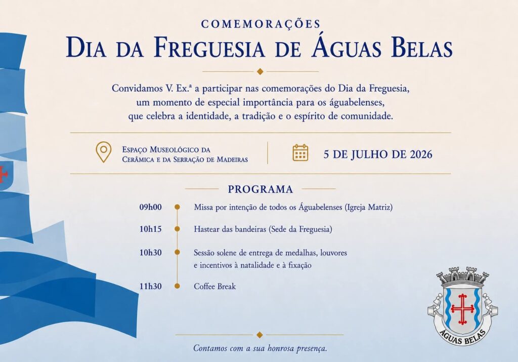 Águas Belas assinala Dia da Freguesia este domingo