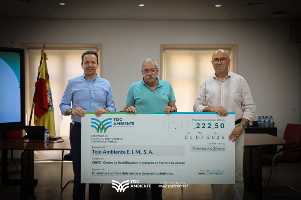 Tejo Ambiente entrega 1.065 euros a sete instituições de Ferreira do Zêzere através de campanha solidária