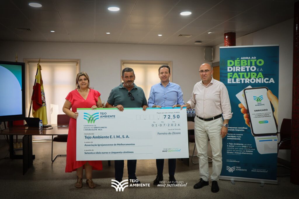 Tejo Ambiente entrega 1.065 euros a sete instituições de Ferreira do Zêzere através de campanha solidária
