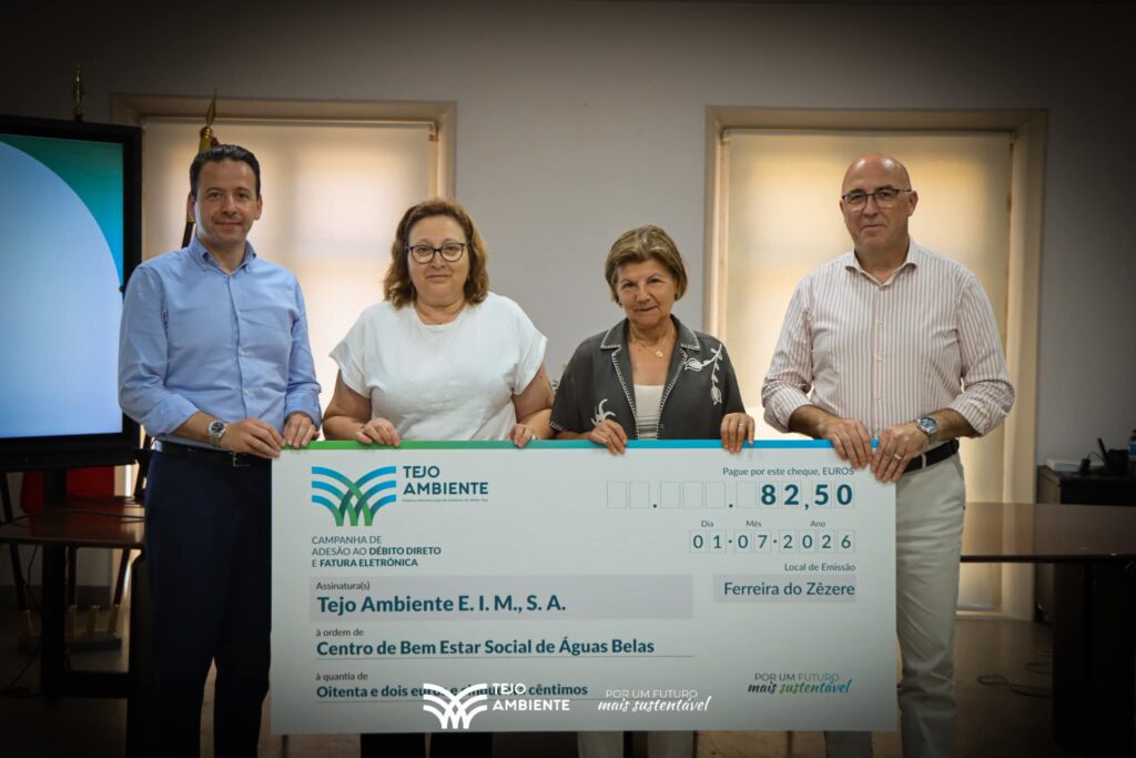 Tejo Ambiente entrega 1.065 euros a sete instituições de Ferreira do Zêzere através de campanha solidária