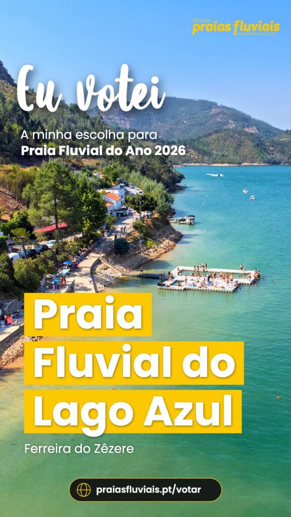 Lago Azul e Bairrada/Bairradinha a concurso para Praia Fluvial do Ano 2026