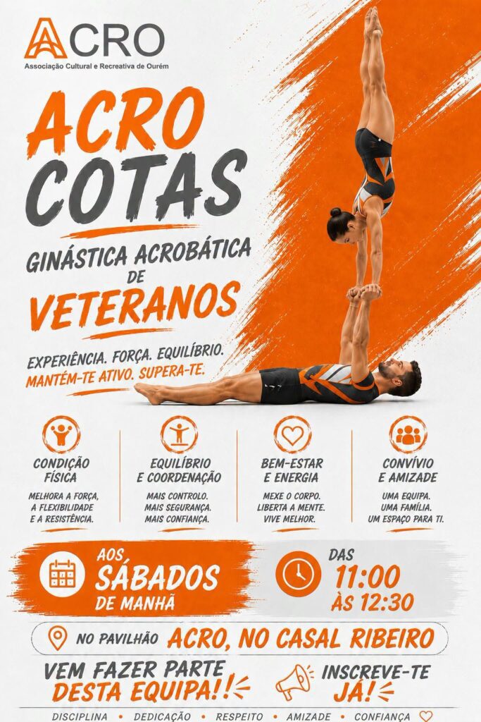Ginástica Acrobática: ACRO reforça oferta em Ourém, Alvaiázere e Cabaços