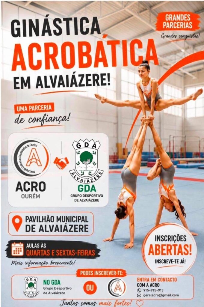 Ginástica Acrobática: ACRO reforça oferta em Ourém, Alvaiázere e Cabaços