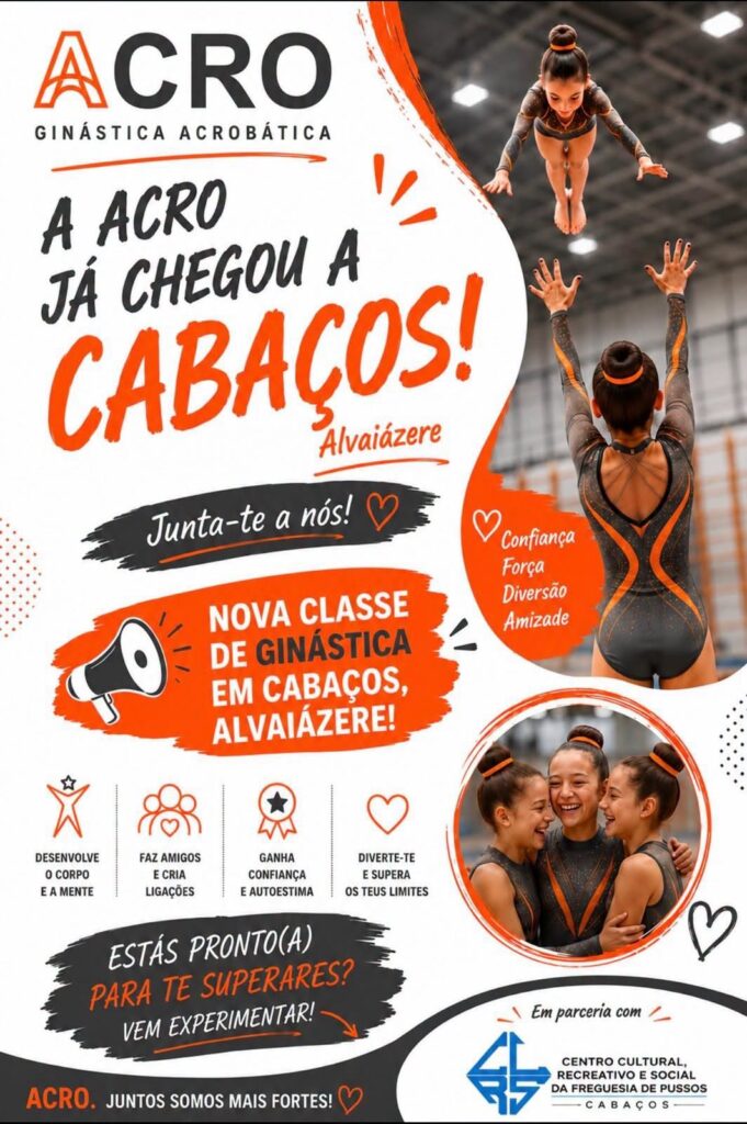 Ginástica Acrobática: ACRO reforça oferta em Ourém, Alvaiázere e Cabaços