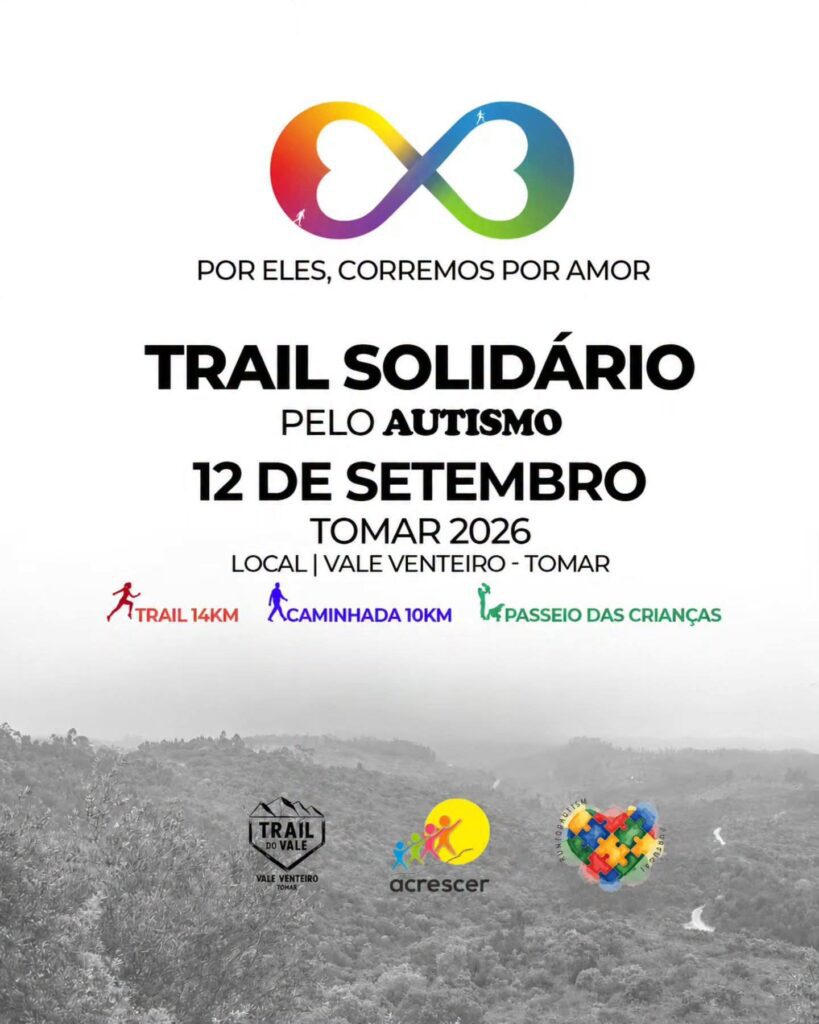 Tomar: Trail Solidário pelo Autismo em Setembro - Inscrições abertas