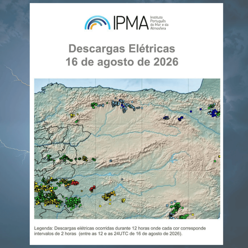 MAPA IPMA - Trovoada e aguaceiros marcaram a tarde de domingo no interior Centro e Sul MAPA IPMA - Trovoada e aguaceiros marcaram a tarde de domingo no interior Centro e Sul
