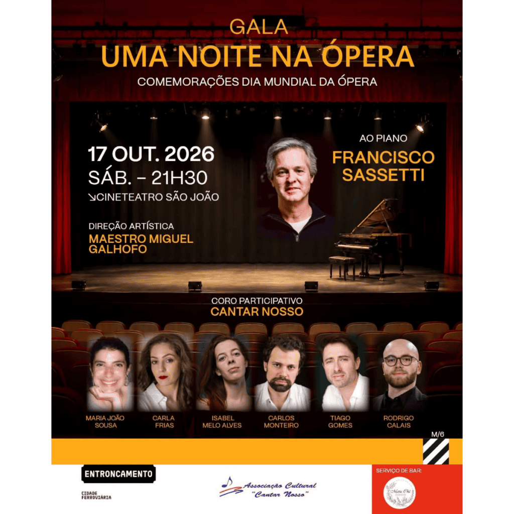 Entroncamento recebe “Gala – Uma Noite na Ópera” a 17 de outubro Entroncamento recebe “Gala – Uma Noite na Ópera” a 17 de outubro