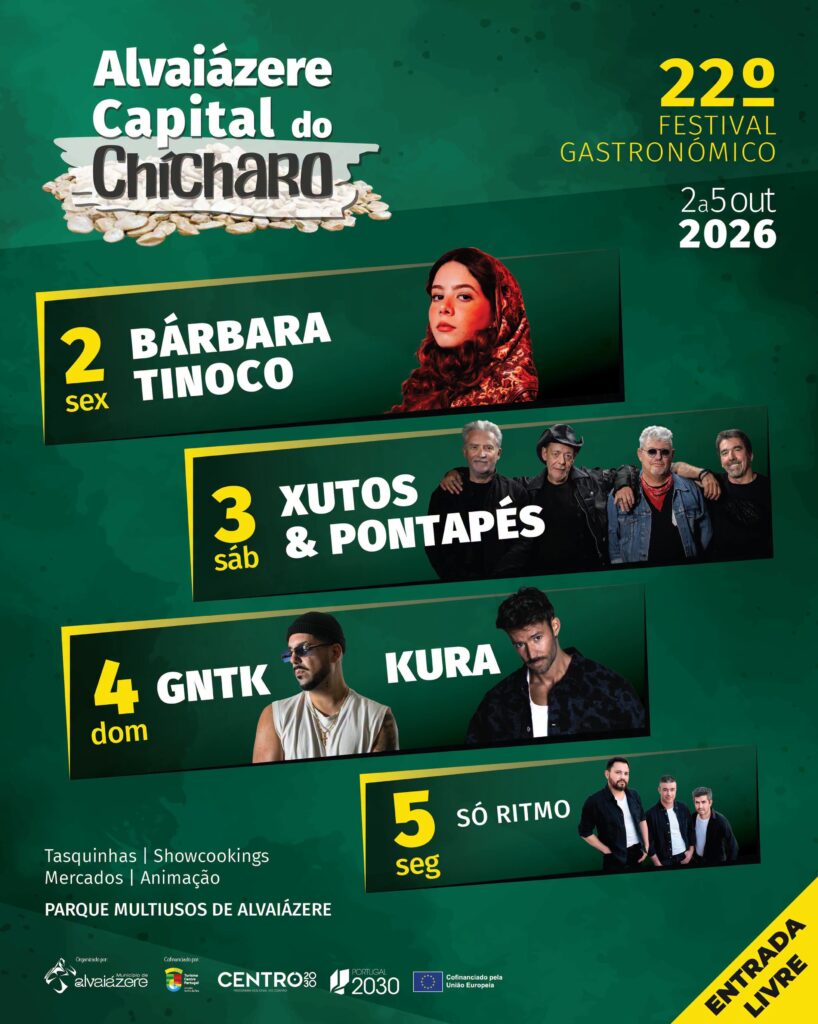 Bárbara Tinoco e Xutos & Pontapés no Festival “Alvaiázere Capital do Chícharo”