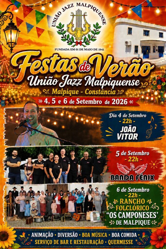 Festas de Verão levam música e tradição a Malpique, em Constância