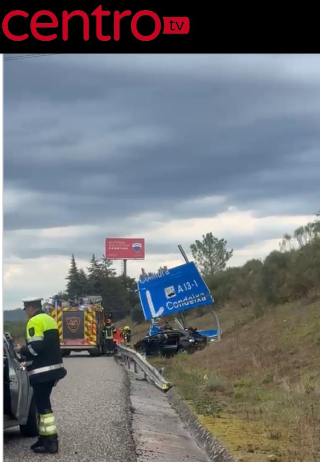 Acidente na A1 em Condeixa-a-Nova provoca uma morte e quatro feridos graves
