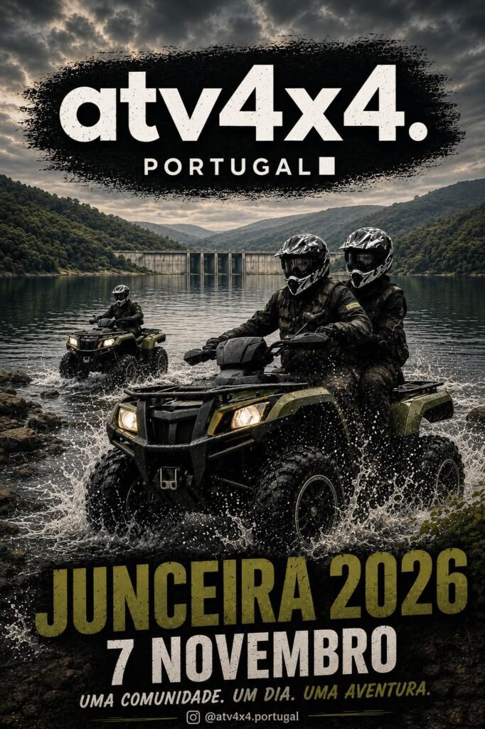 Encontro ATV 4x4 Portugal 2026 realiza-se a 7 de novembro na Junceira com o ERZ como rádio oficial