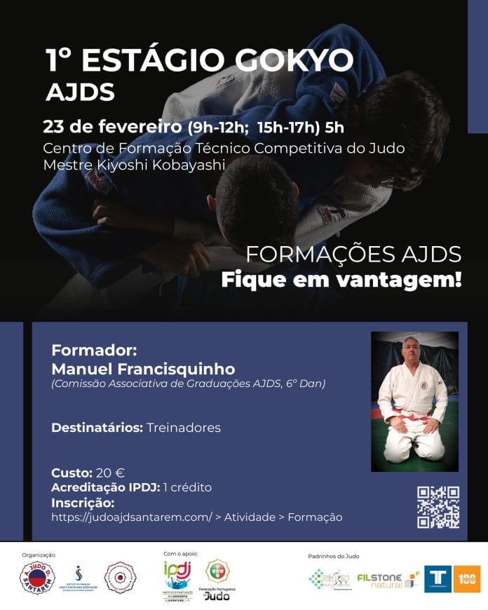 Mestre Manuel Francisquinho no 1.º Estágio Gokyo da Associação de Judo de Santarém