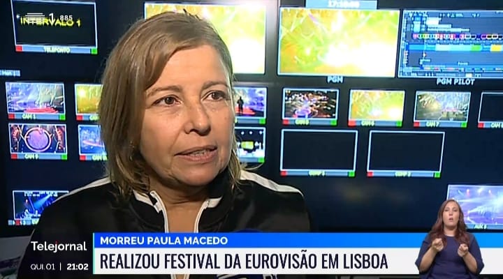 Morreu Paula Macedo, realizadora da RTP: a primeira mulher na Europa a realizar um Festival da Eurovisão Morreu Paula Macedo, realizadora da RTP: a primeira mulher na Europa a realizar um Festival da Eurovisão