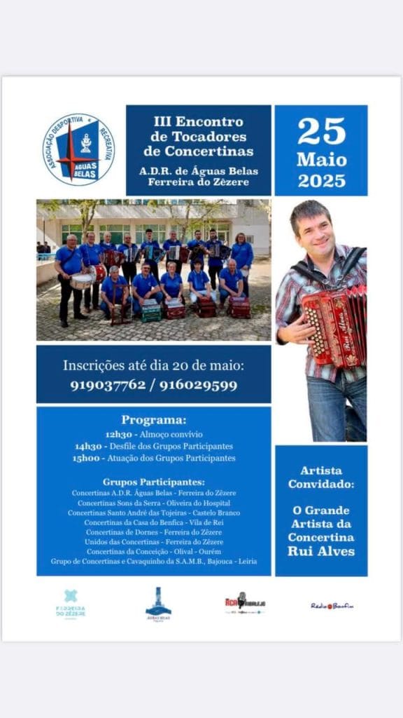 Águas Belas recebe III Encontro de Tocadores de Concertinas e o artista Rui Alves