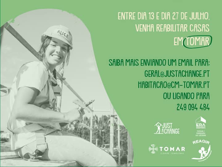 Estão abertas as candidaturas para o programa de voluntariado Camp In Tomar 2025