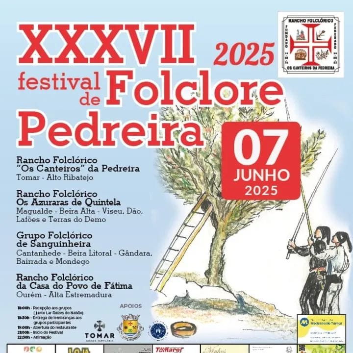 Tomar: XXXVII Festival de Folclore da Pedreira dia 7 de Junho