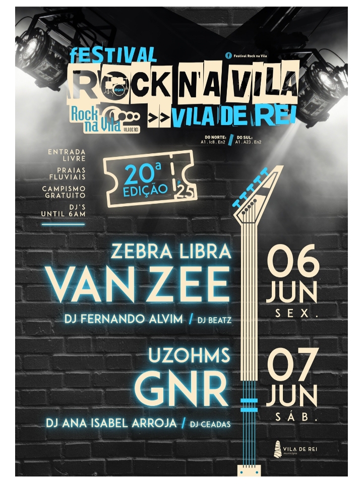 Está tudo pronto em Vila de Rei para o " Festival Rock na Vila"
