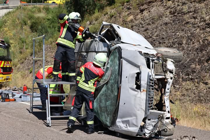 IC8 foi palco de simulacro de acidente rodoviário envolvendo 134 operacionais