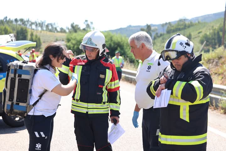 IC8 foi palco de simulacro de acidente rodoviário envolvendo 134 operacionais