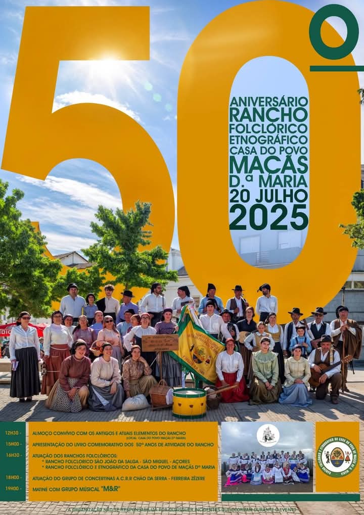 Rancho Folclórico de Maçãs de D. Maria celebra 50 anos de história e tradição Rancho Folclórico de Maçãs de D. Maria celebra 50 anos de história e tradição