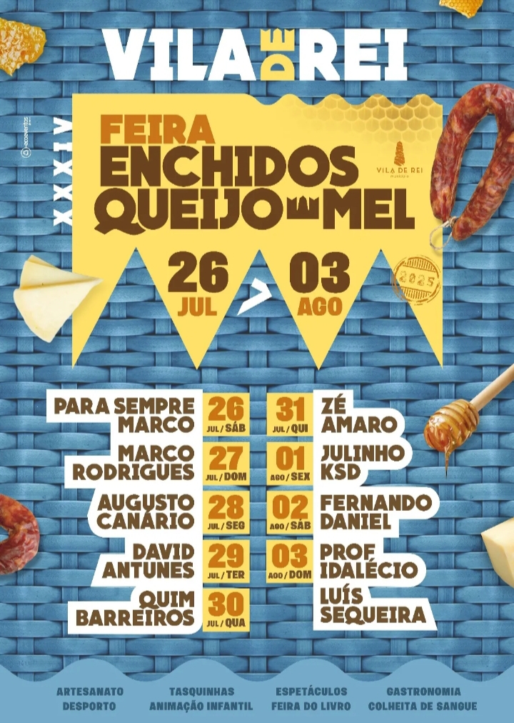 Feira de Enchidos, Queijo e Mel regressa a Vila de Rei com 10 dias de festa