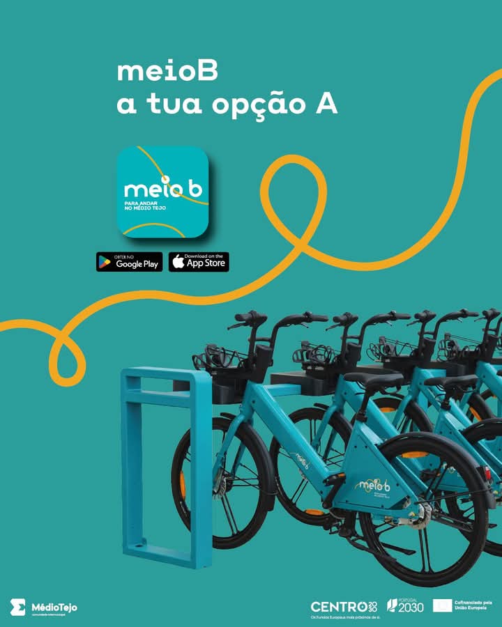 Mobilidade suave ganha novo impulso nos municípios Médio Tejo com reforço do sistema meioB