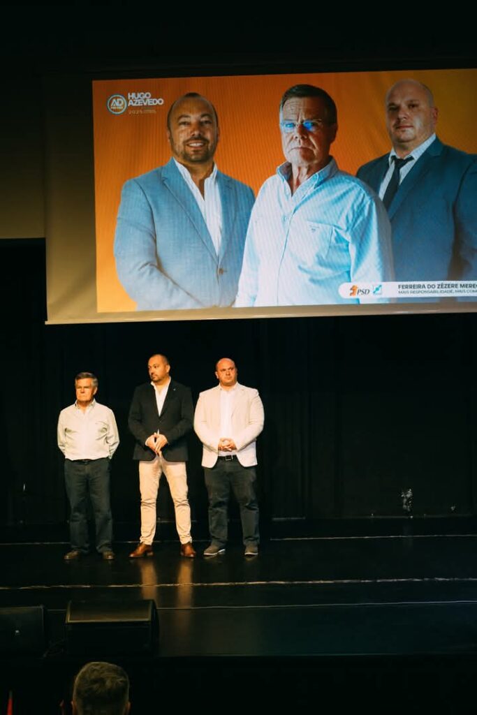 Ricardo Oliveira e eurodeputado Sebastião Bugalho na Apresentação da Candidatura de Hugo Azevedo à Câmara Municipal de Ferreira do Zêzere