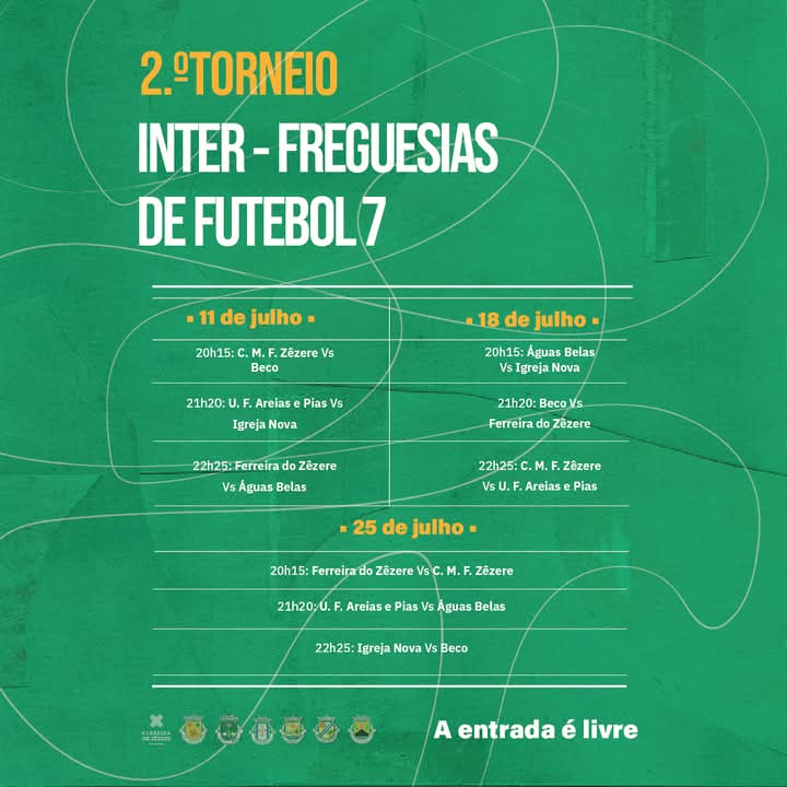 Hoje à noite: Mais uma jornada do 2º Torneio Inter-Freguesias de Futebol 7