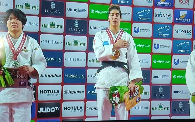 Patrícia Sampaio conquista ouro no Grand Slam de Ulaanbaatar 2025 na Mongólia