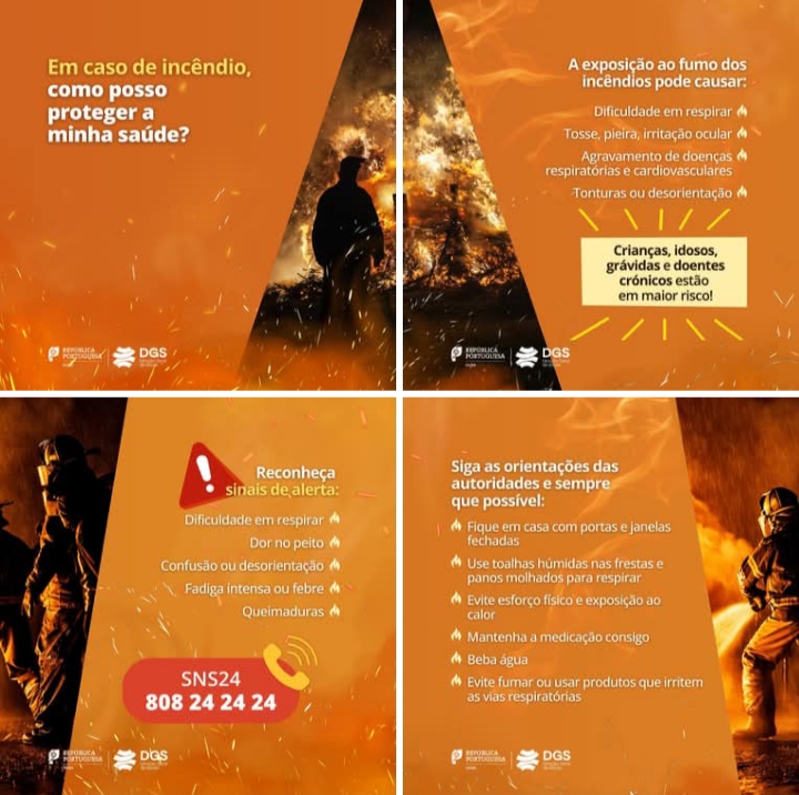 "O Mito do Leite" e outras recomendações da DGS em caso de exposição ao fumo de incêndios