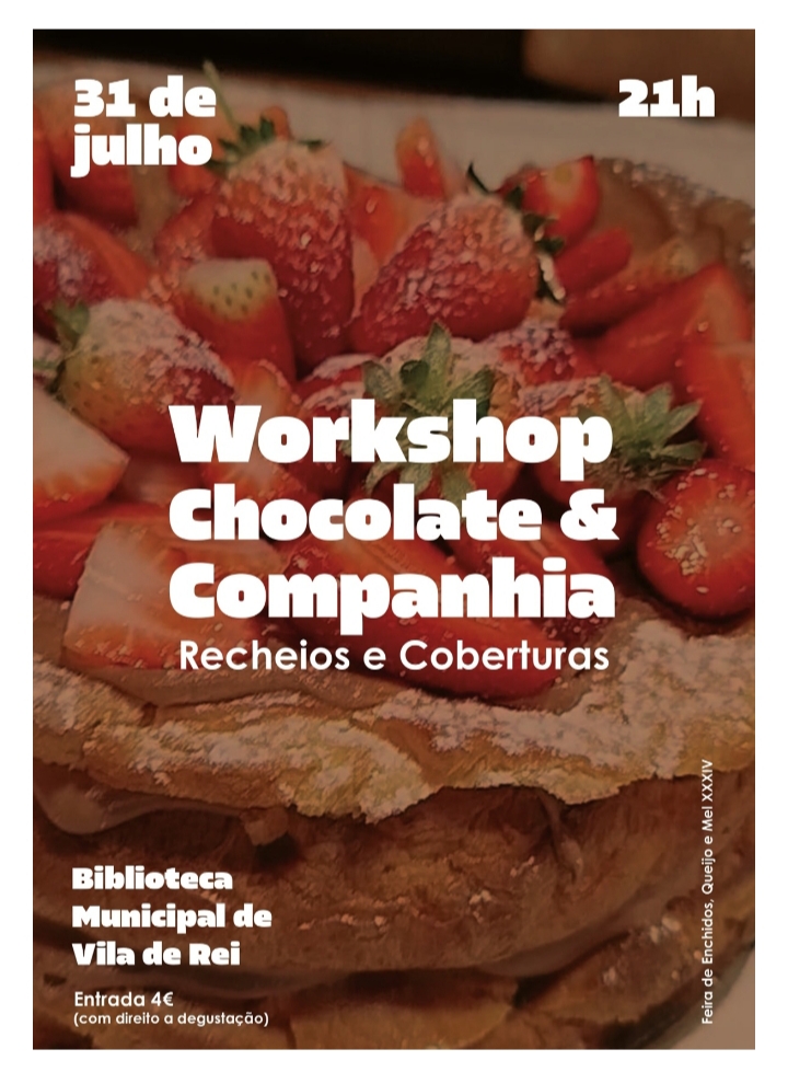 Biblioteca Municipal de V. Rei recebe Workshop de Chocolate esta 5ª feira