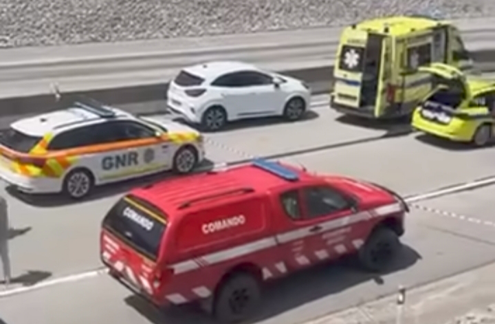 Colisão entre pesados provoca 1 vítima mortal e 1 ferido grave na A13 junto ao nó de Penela