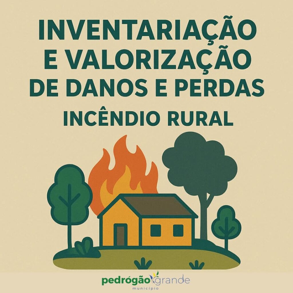 Município de Pedrógão Grande inicia inventariação de danos do incêndio rural de 23 de agosto Município de Pedrógão Grande inicia inventariação de danos do incêndio rural de 23 de agosto
