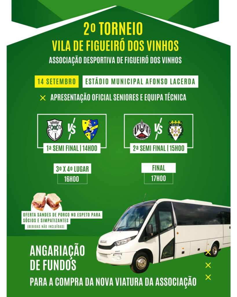 2º Torneio Vila de Figueiró dos Vinhos com angariação de fundos e apresentação da equipa sénior 2º Torneio Vila de Figueiró dos Vinhos com angariação de fundos e apresentação da equipa sénior