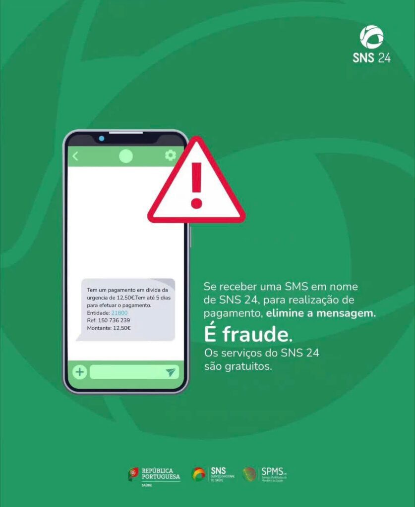 SNS alerta para SMS falsas a solicitar pagamentos SNS alerta para SMS falsas a solicitar pagamentos