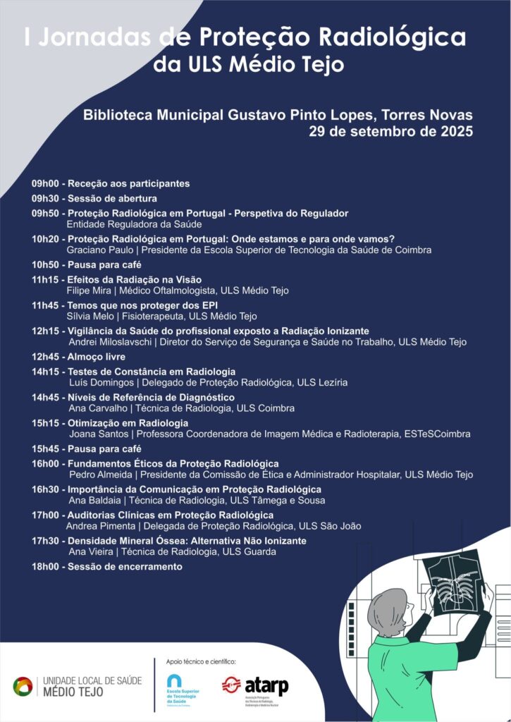 ULS do Médio Tejo organiza Primeiras Jornadas de Proteção Radiológica em Torres Novas ULS do Médio Tejo organiza Primeiras Jornadas de Proteção Radiológica em Torres Novas