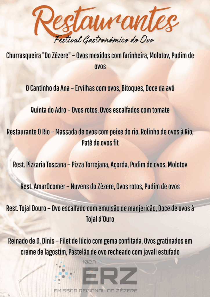 Festival Gastronómico do Ovo está de volta a Ferreira do Zêzere