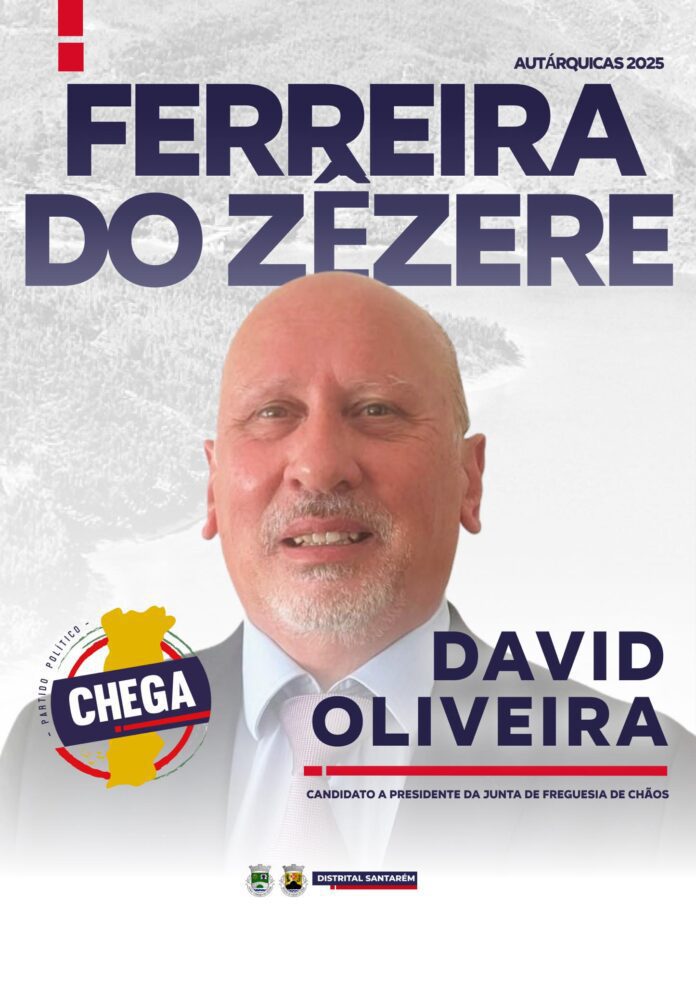 David Oliveira é o candidato à Junta de Freguesia de Chãos pelo 
